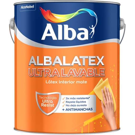Albalatex ultralavable blanco x 4 lts.