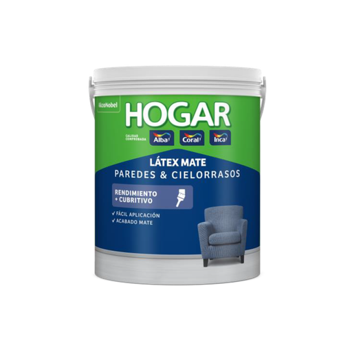 Hogar latex interior blanco x 1 lt.