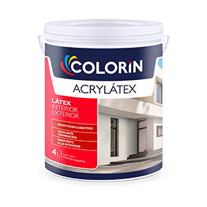 Acrylatex latex interior-exterior mate blanco x 4 lts.
